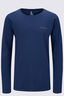 Macpac Kids' Abstract Waterway Fairtrade Organic Cotton Long Sleeve T-Shirt, Oceana, hi-res