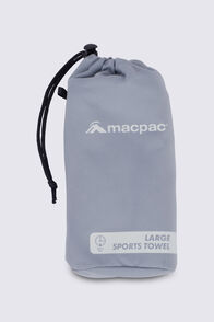 Macpac Sports Towel Large, Charcoal, hi-res