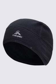 Macpac Hothed Fleece Beanie, Black, hi-res