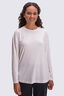 Macpac Women's Long Sleeve Modal T-Shirt, Blanc de Blanc, hi-res