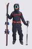 Macpac Men's Last Run Bib Pants, Black, hi-res