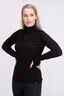 Macpac Women's Merino 180 Half Zip Pullover, Black, hi-res