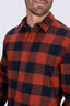 Macpac Men's Sutherland Slim Flannel Shirt, Roasted Russet Check, hi-res