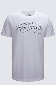 Macpac Men's Taylor Range Fairtrade Organic Cotton Short Sleeve T-Shirt, Bright White, hi-res