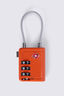 Macpac 3-dial Metal TSA 8 Cable Travel Padlock, Orange, hi-res