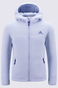 Macpac Kids' Mini Mountain Fleece Hoodie, Xenon Blue, hi-res