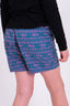 Macpac Kids' Winger Shorts, Blue Mirage/Pink Flambe Print, hi-res
