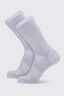 Macpac Everyday Crew Sock — 2 Pack, Light Grey Marle, hi-res