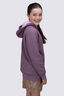 Macpac Kids' Waffle Sherpa Hooded Jacket, Grapeade, hi-res