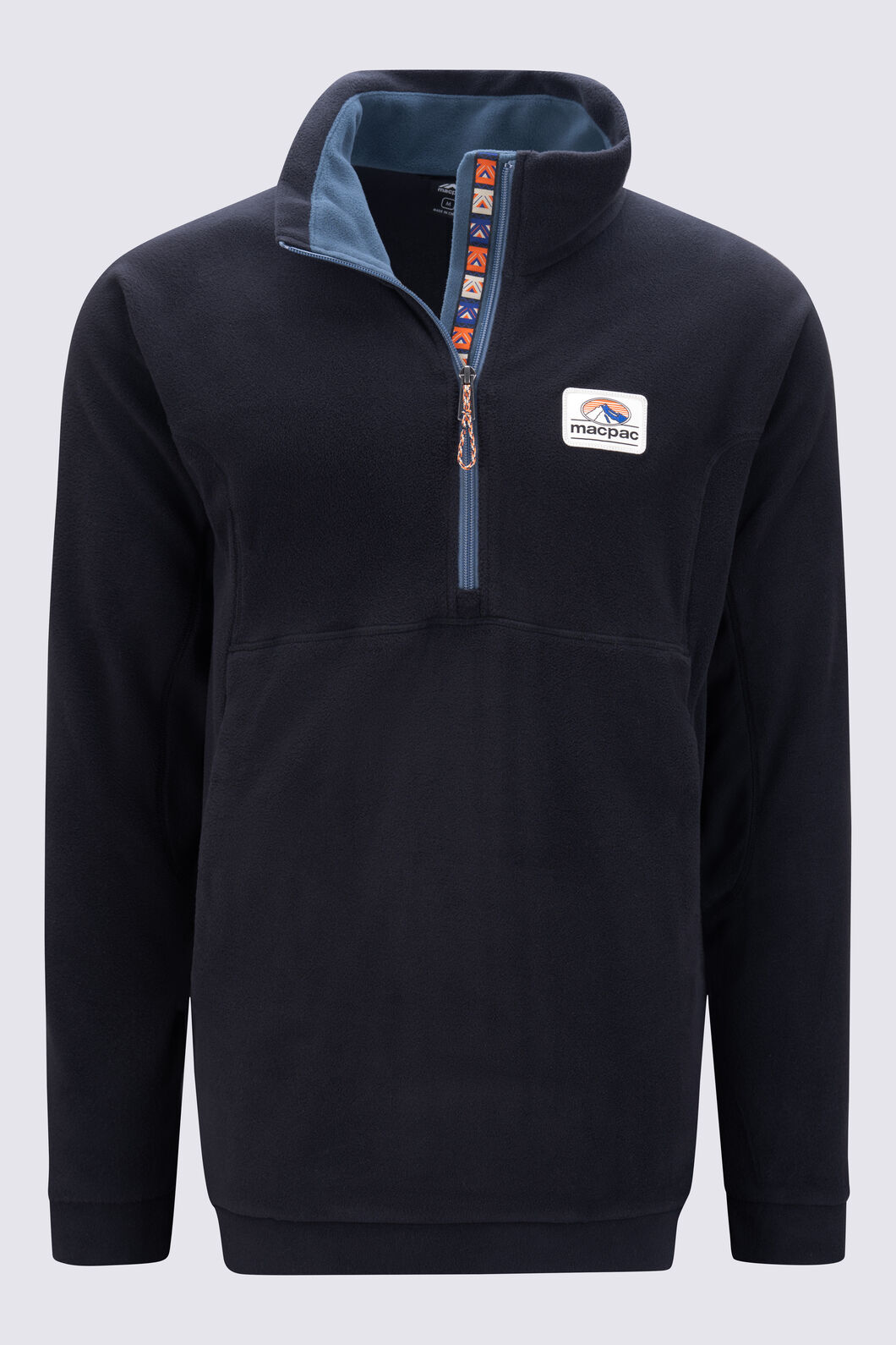 Macpac Men&rsquo;s Heritage Fleece Pullover, Black, hi-res