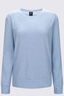 Macpac Women's 280 Merino Blend Long Sleeve Crew, Cerulean Marle, hi-res