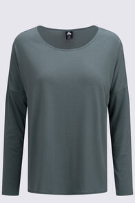 Macpac Women's Eva Long Sleeve T-Shirt, DUCK GREEN, hi-res