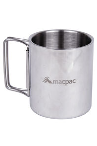 Macpac Stainless Steel Mug, Silver, hi-res