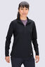 Macpac Women's Caples Running Top, Black, hi-res