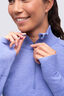 Macpac Women's Infinity ¼ Zip Top, Hydrangea, hi-res