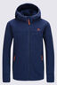 Macpac Kids' Mini Mountain Fleece Hoodie, Navy Iris, hi-res