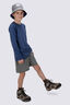 Macpac Kids' Abstract Waterway Fairtrade Organic Long Sleeve T-Shirt, Oceana, hi-res