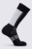 Macpac Tech Ski Sock, Black/Vapour/New Maroon, hi-res