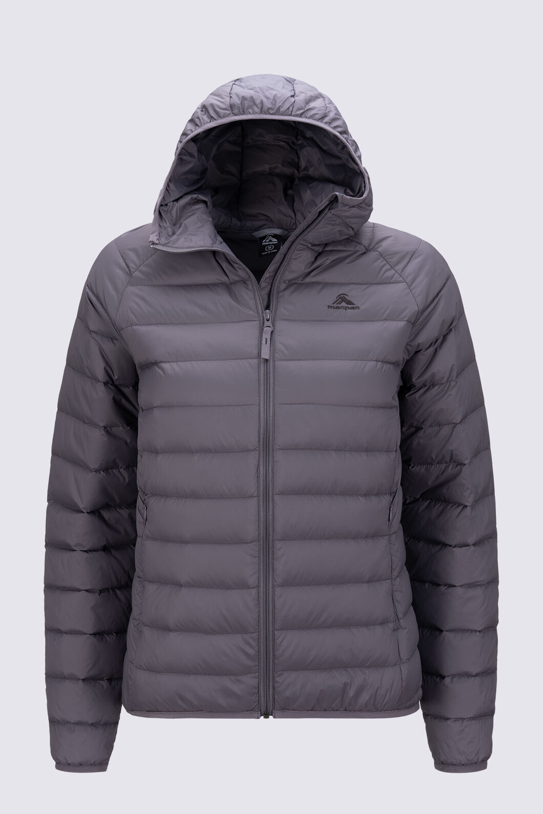 Macpac Women's Uber Light Hooded Down Jacket ♺, Rabbit, hi-res