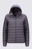Macpac Women's Uber Light Hooded Down Jacket ♺, Rabbit, hi-res