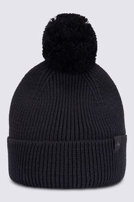Macpac Frore Merino Blend Beanie, Black, hi-res