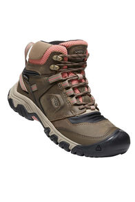 KEEN Women's Ridge Flex Hiking Boots, Timberwolf/Brick Dust, hi-res