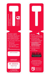 Department of Conservation Serviced Youth Hut Ticket — Red, None, hi-res