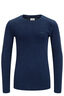 Macpac Kids' 220 Merino Long Sleeve Top, Peacoat Marle, hi-res