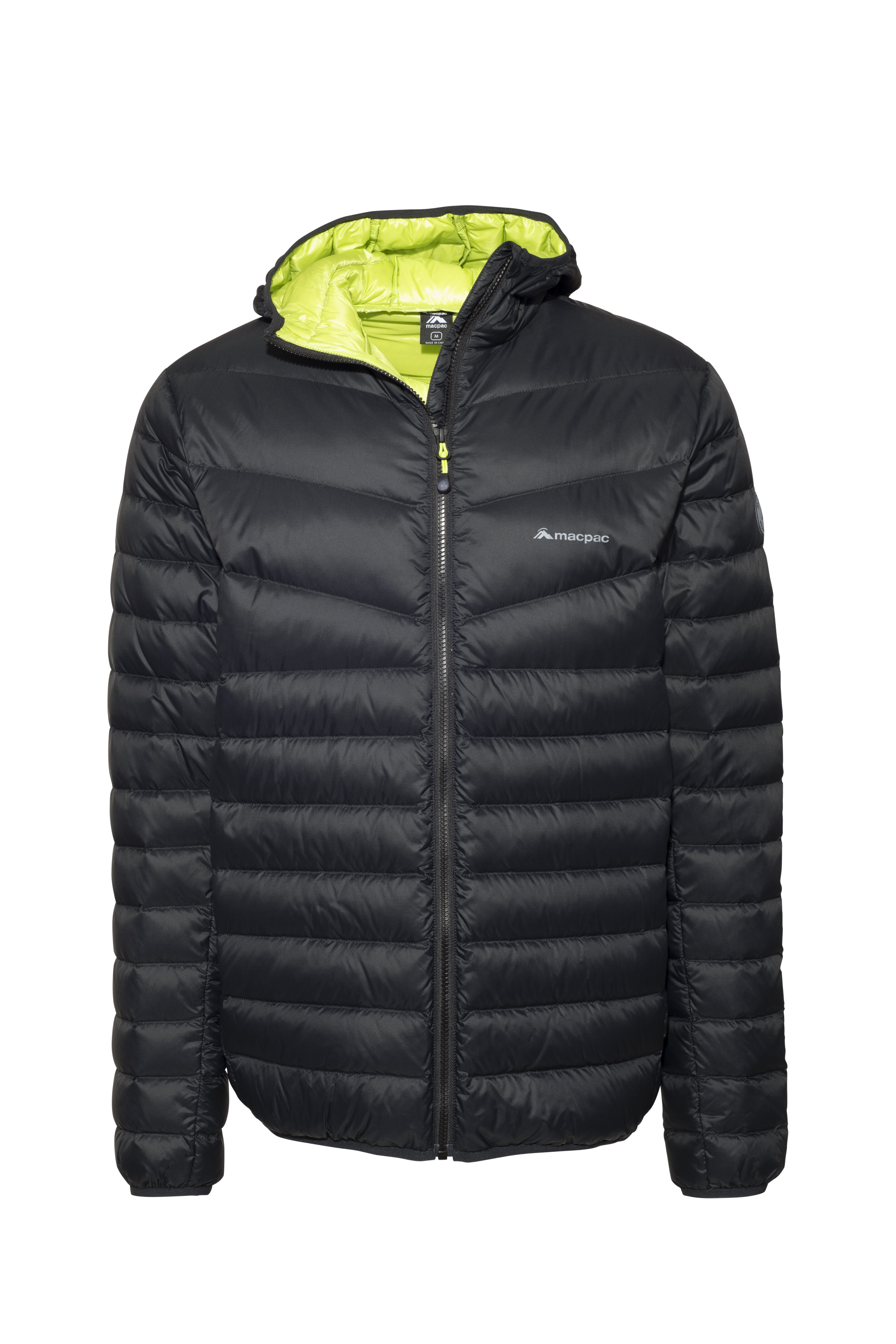 macpac black puffer jacket