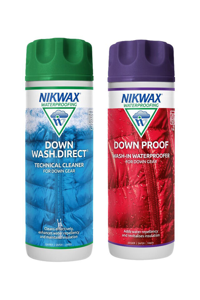 Nikwax Down Wash Direct and Down Proof Twin Pack, None