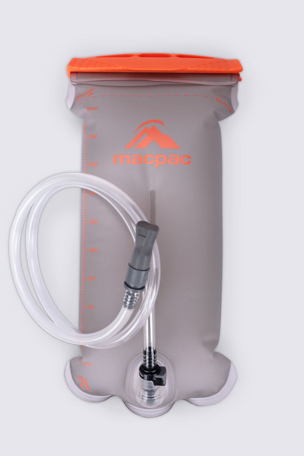 Macpac Hydration Reservoir Slide — 2L, Grey/Orange, hi-res
