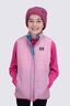 Macpac Kids' Pulsar Alpha Insulated Vest, Biscay Blue/Lilac Rose Print, hi-res