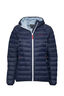 Macpac Women's Uber Light Hooded Down Jacket, Black Iris/Blue Fog, hi-res