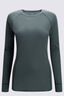 Macpac Women's Geothermal Long Sleeve Top, Balsam Green, hi-res