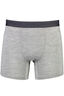 Macpac Men's 180 Merino Boxers, Grey Marle/Black, hi-res