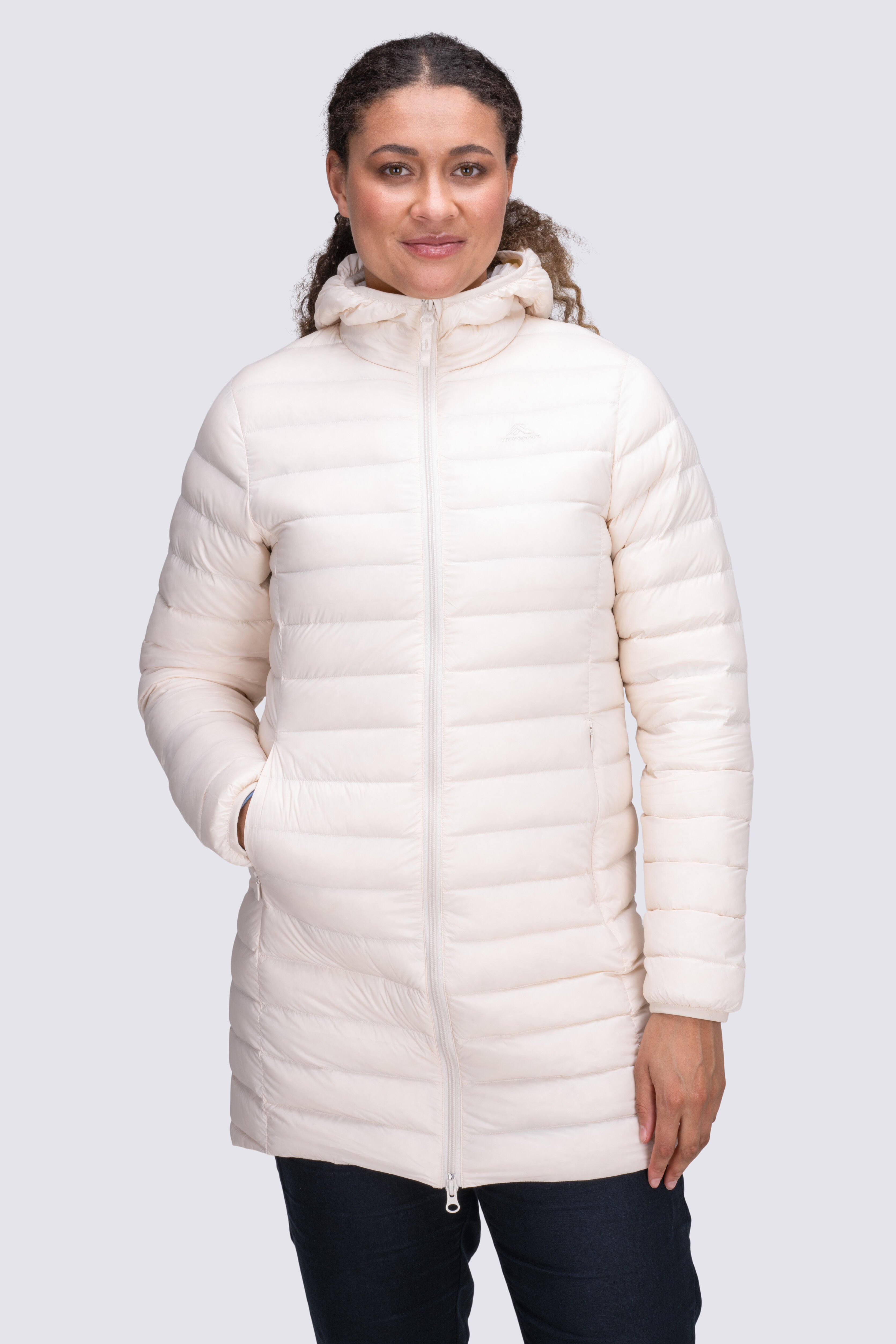 Uber white sale heat down parka