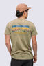 Macpac Men's Mountain in the Sky Fairtrade Organic Cotton Short Sleeve T-Shirt, Kelp, hi-res