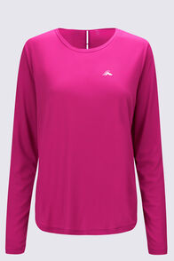 Macpac Women's Trail Long Sleeve T-Shirt, Very Berry, hi-res