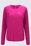 Macpac Women's Trail Long Sleeve T-Shirt, Very Berry, hi-res