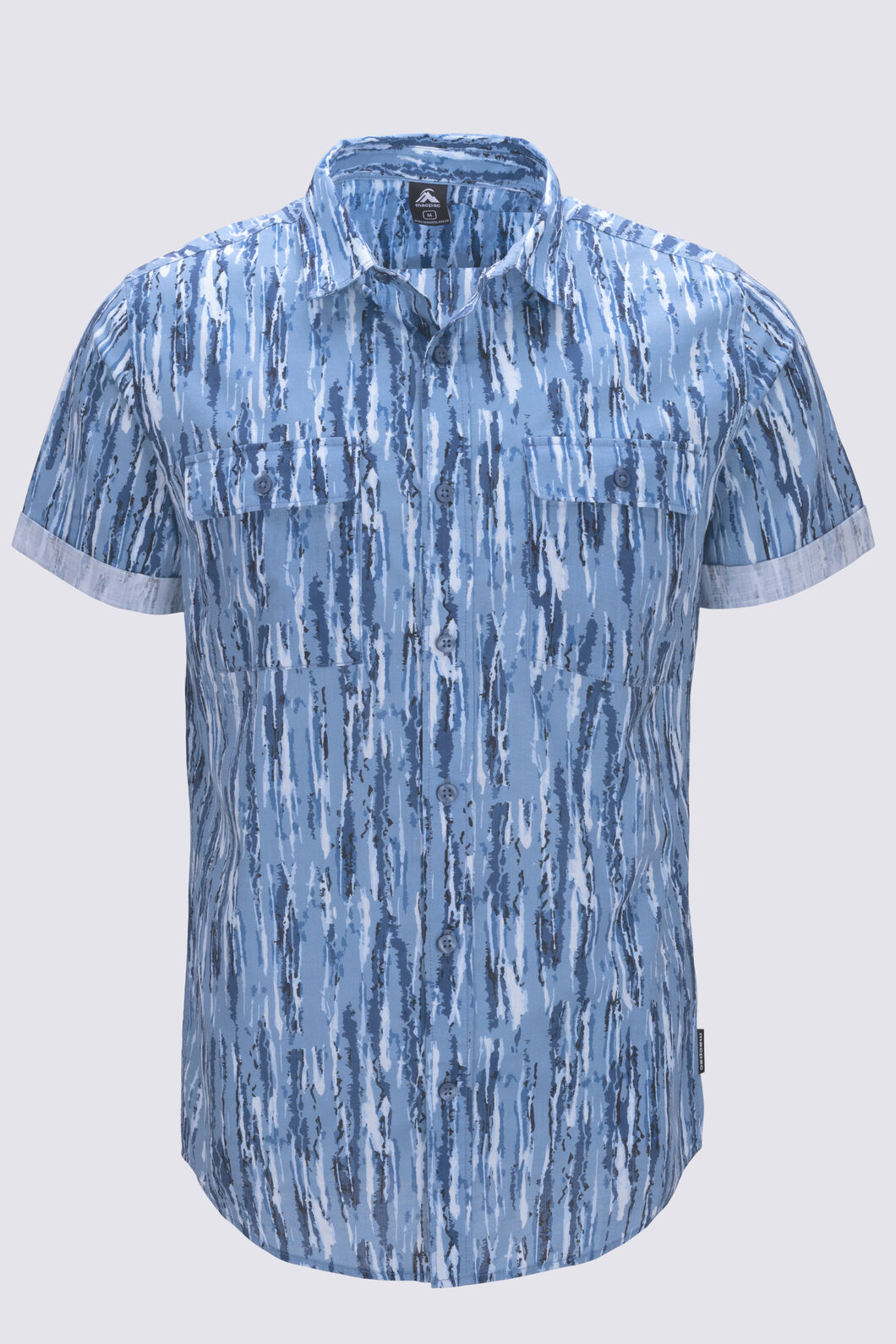 Macpac Men's Laid Back Shirt, Vertical Camo, hi-res
