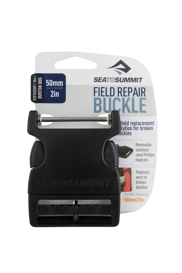 Sea to Summit Field Repair Buckle Side Release with Removable Pin 50mm, Black, view 1
