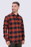 Macpac Men's Sutherland Slim Flannel Shirt, Roasted Russet Check, hi-res