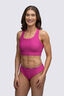 Macpac Women's Southshore Bikini Top, Rose Violet/Shatter Print, hi-res