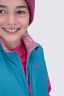 Macpac Kids' Pulsar Alpha Insulated Vest, Biscay Blue/Lilac Rose Print, hi-res