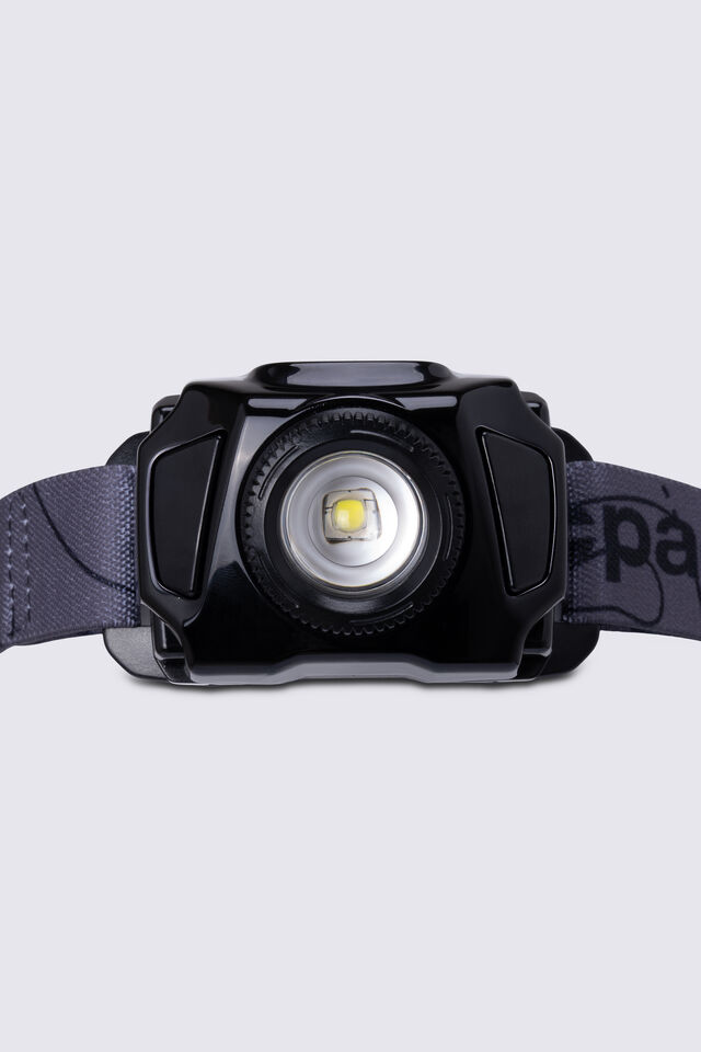 Macpac Focus Control Headlamp 370 Lumens, Asphalt