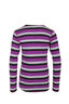 Macpac Kids' 220 Merino Long Sleeve Top, Purple Stripe, hi-res