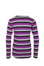 Macpac Kids' 220 Merino Long Sleeve Top, Purple Stripe, hi-res