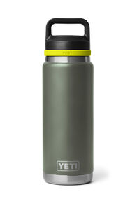 YETI&reg; Rambler&reg; Bottle &mdash; 26 oz, Camp Green/Firefly Yellow, hi-res