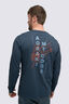 Macpac Men's Aoraki Topo Fairtrade Organic Long Sleeve T-Shirt, Midnight Navy, hi-res