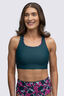 Macpac Women's Southshore Bikini Top, DeepTeal/Shatter Print, hi-res